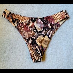 Snakeskin bikini bottoms